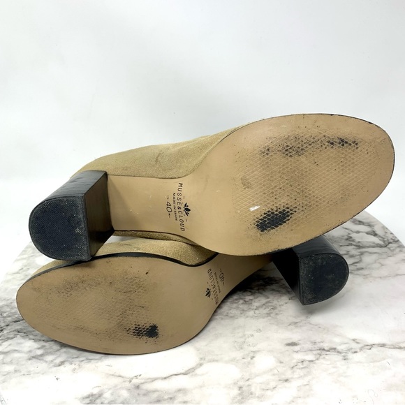 Musse & Cloud Millie Grommet Suede Booties 9 Bohemian Chunky Coquette Girl Retro - Picture 7 of 16
